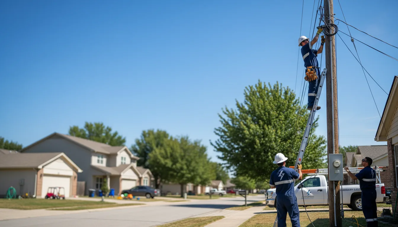 Residential electrician providing installation services in Lindsey, OH